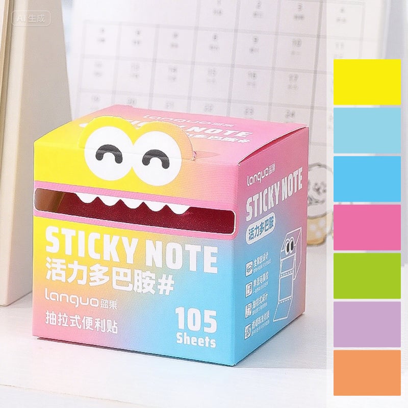 Colorful Self-Adhesive Pull-Out Memo Pads