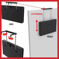 Expanderbar Trippelvikbar Hängande Spegel