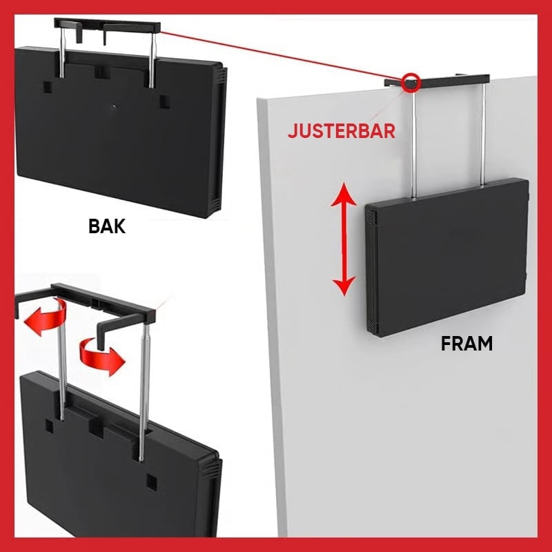 Expanderbar Trippelvikbar Hängande Spegel