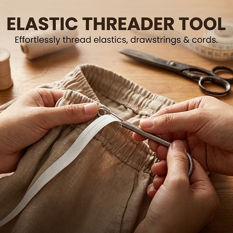 Spring Drawstring Needle Threader