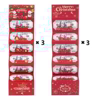 Faltbarer Weihnachtsumschlag mit 6 Fächern