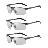 New-Photochromic Sunglasses with Anti-glare Polarized Lens