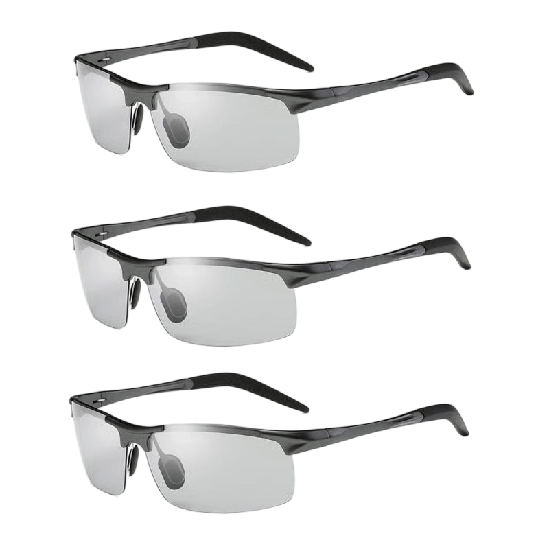 New-Photochromic Sunglasses with Anti-glare Polarized Lens