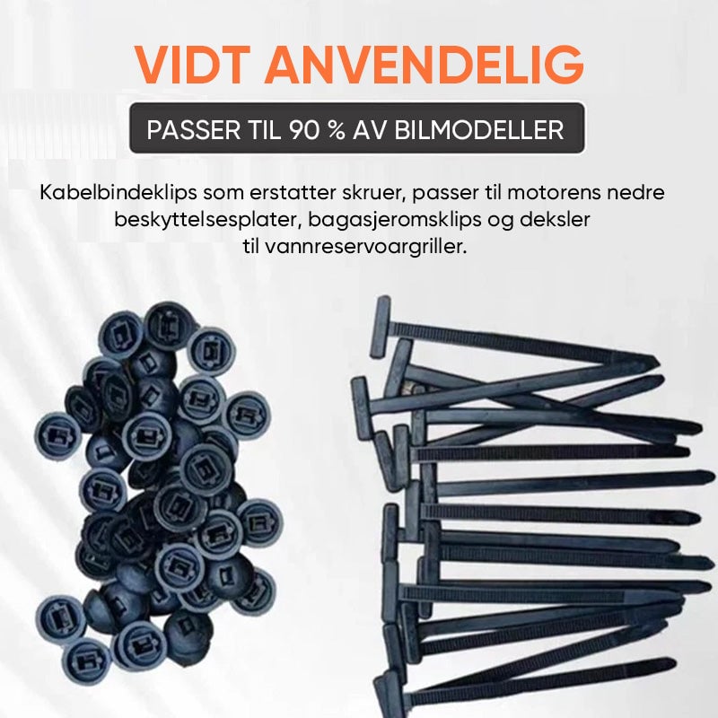 Nylon Universell kabelbåndspenne