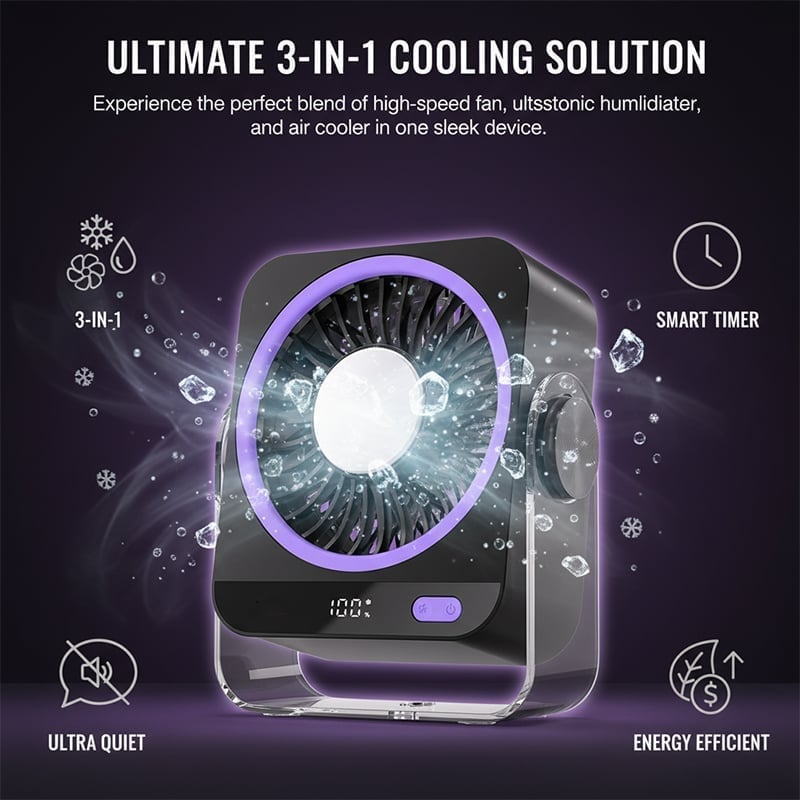 New Semiconductor Cooling Desktop Fan