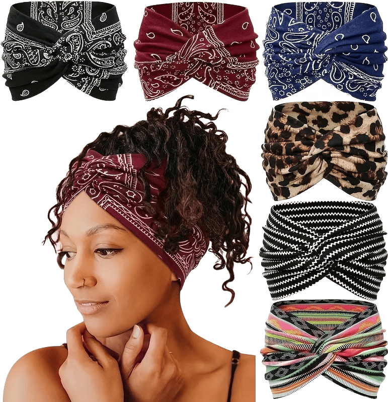 ✨Printed cross yoga headband