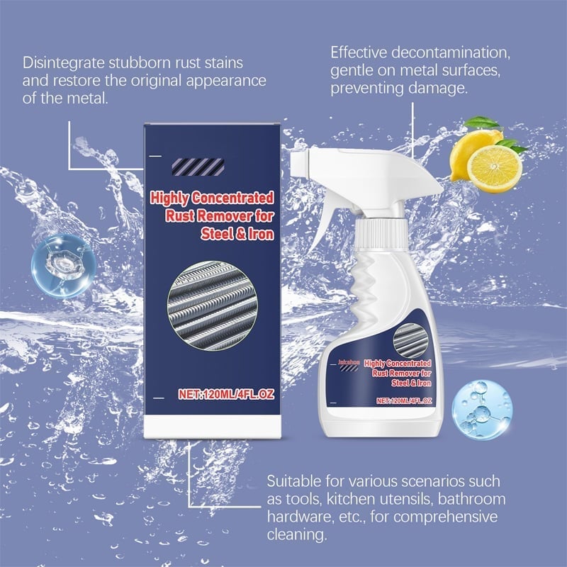 Powerful Rust Remover for Metal and Stainless Steel