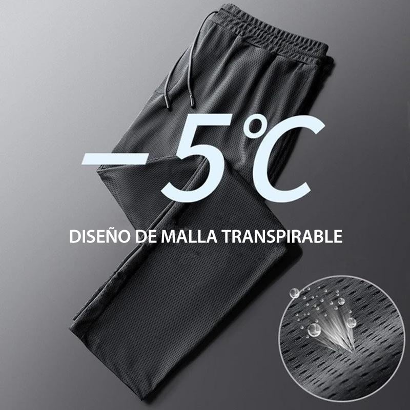 Pantalones de fitness de seda de hielo para hombre