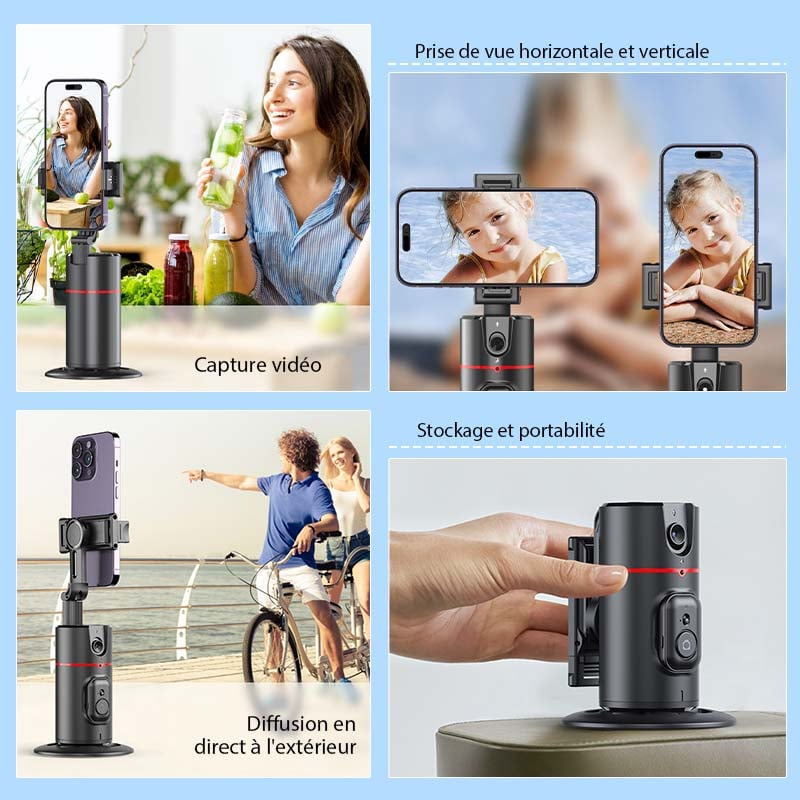 Télécommande pour Trépied à Suivi Automatique du Visage