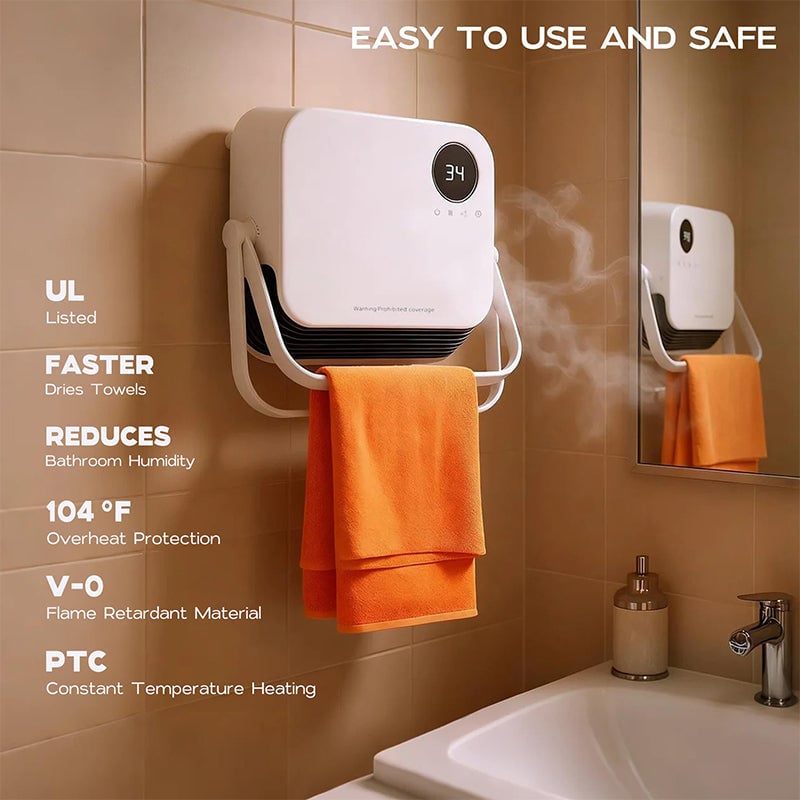 Sakerplus® Infrared Wall Mounted Electric Heater
