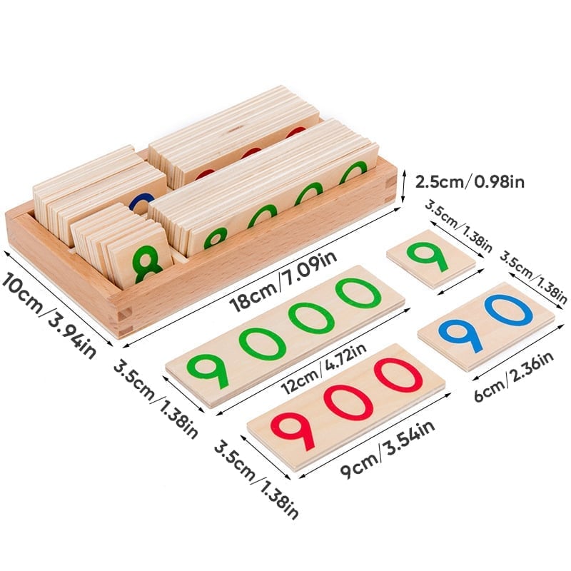 Wooden Math Operations Toy Set