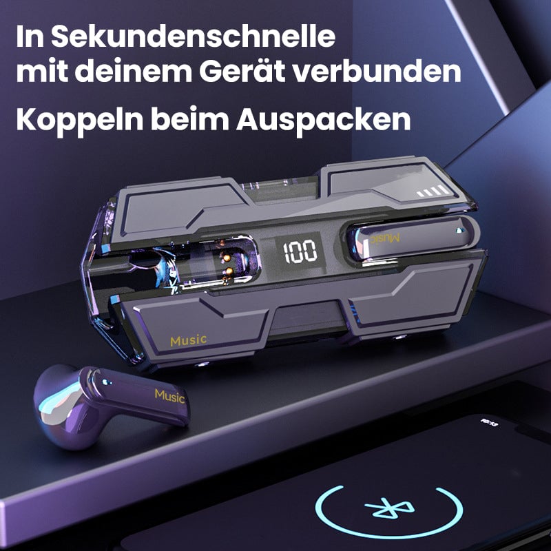 Kabelloses Headset mit semi-in-ear Design