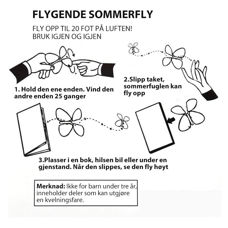 Magiske flygende sommerfugler