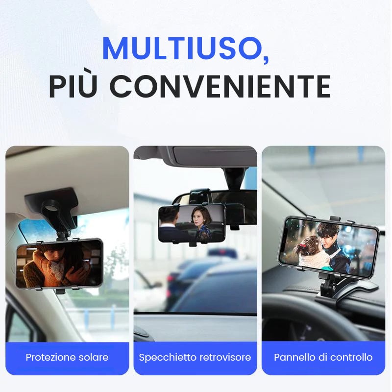 Portacellulare universale da cruscotto per auto