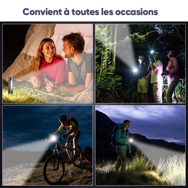 Lampe de poche laser blanche ultra brillante à longue portée