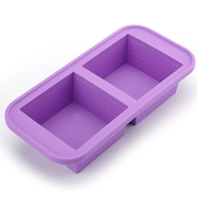 Silicone Freezer Storage Box with Lid