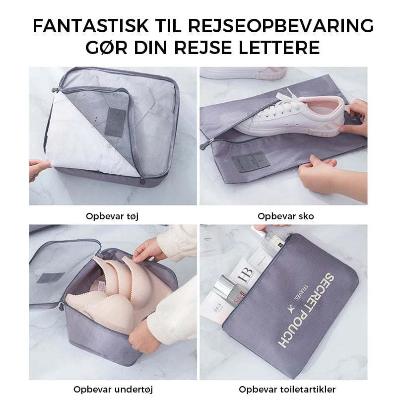 Oppbevaringspose for sortering av klær 6/7 deler sett