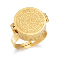 Lip balm, lipstick, and ring storage