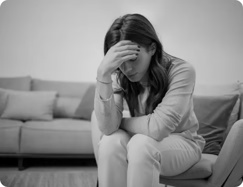 Person looking tired