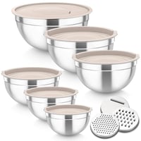 Sakerplus Stainless Steel Mixing Bowls Set