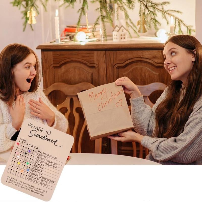 Wooden Phase 10 Score board