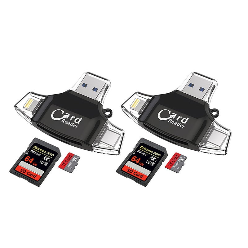 Multi-Port 4 i 1 Universal SD TF-kortleser