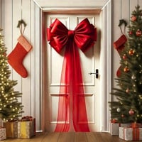 Christmas Door Bow Ribbon Decoration