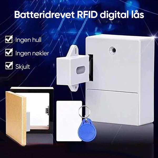 Elektronisk skaplås DIY for treskuffeskap