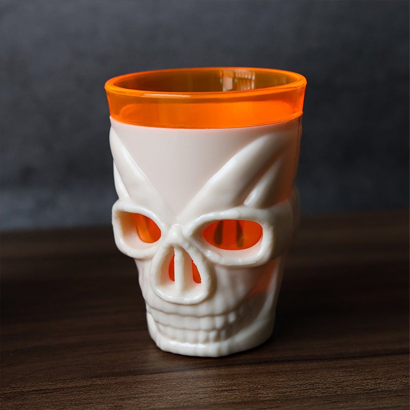 LED Totenkopf Weinglas 12 STÜCK