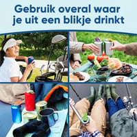 Eenvoudige lipopener en drankbeschermer