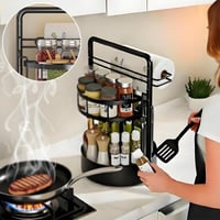 Paper Towel & Seasoning Storage Rack