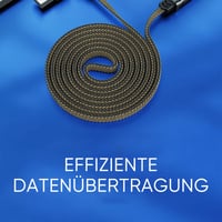 4-in-1-Schnellladekabel aus Nylongeflecht