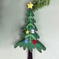 Handmade Felt Embroidered Christmas Tree Ornament