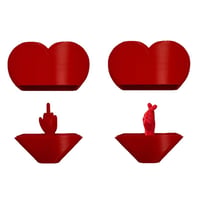 Valentine's Day Middle Finger Heart Prank Gift