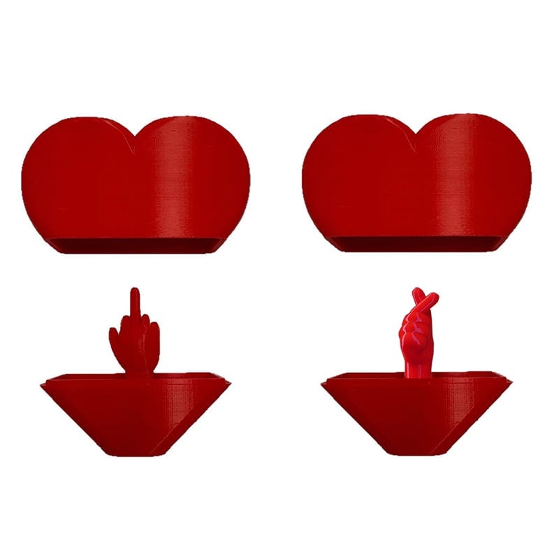Valentine's Day Middle Finger Heart Prank Gift