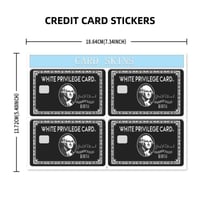 Set of 4 Credit Card Skin Vinyl Stickers