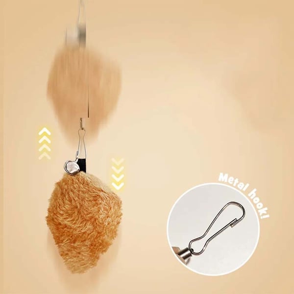 Rechargeable hanging squirrel cat toy