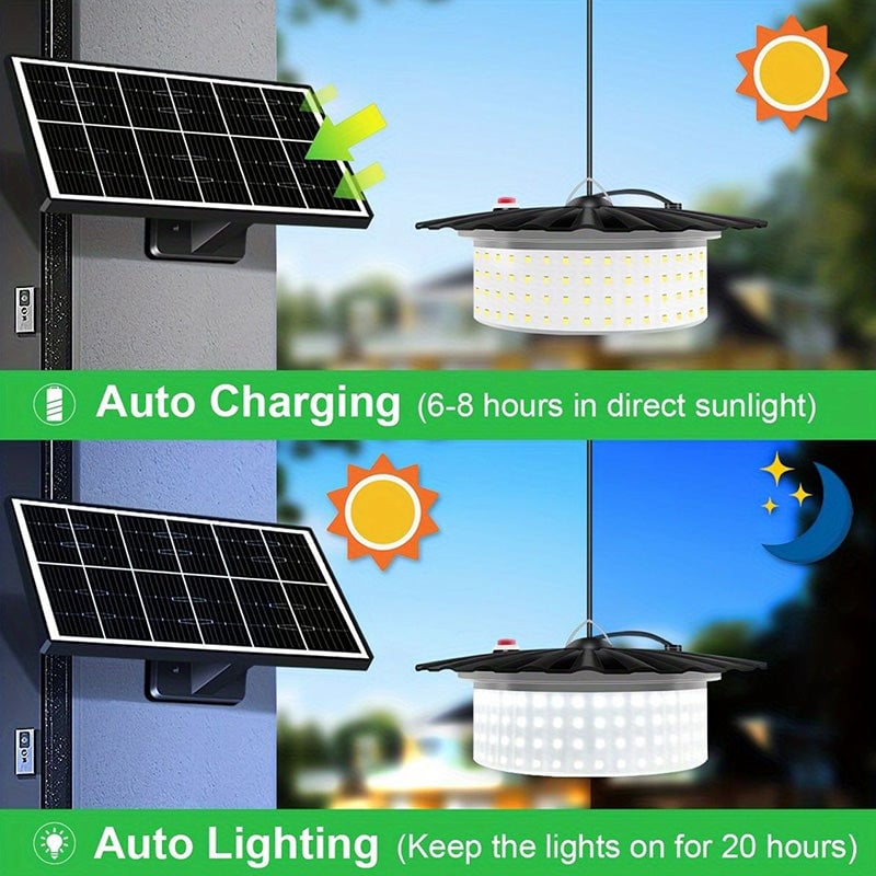 Solar Pendant Light Indoor Outdoor