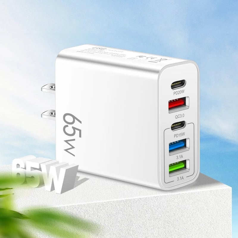 Sakerplus Multi Port Adaptor 65W Fast Charger - US Standard