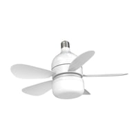 2-in-1 LED Ceiling Fan Light with Remote Control, E27/B22 Base