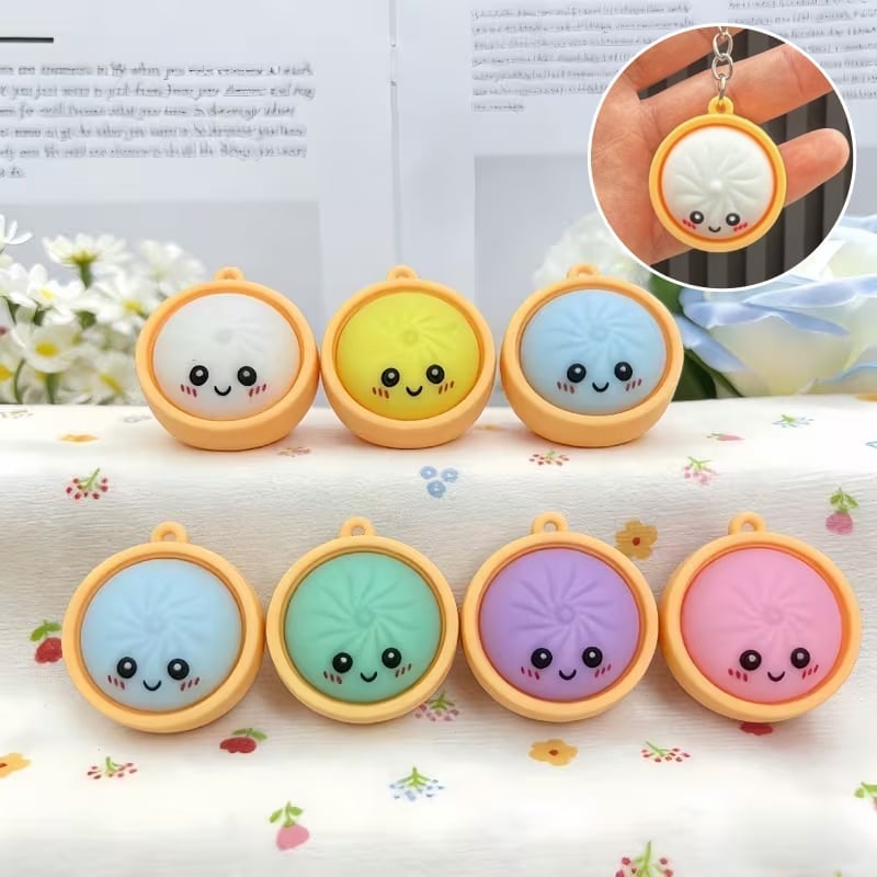 Cute Mini Dumpling Keychain