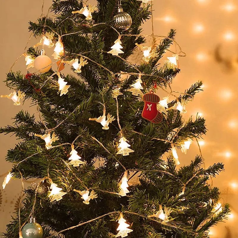 Kerstsneeuwvlok lichtslingers