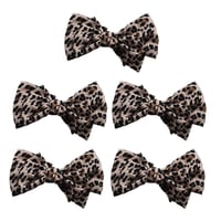 🎀 Leopard Print Bow Hair Claw
