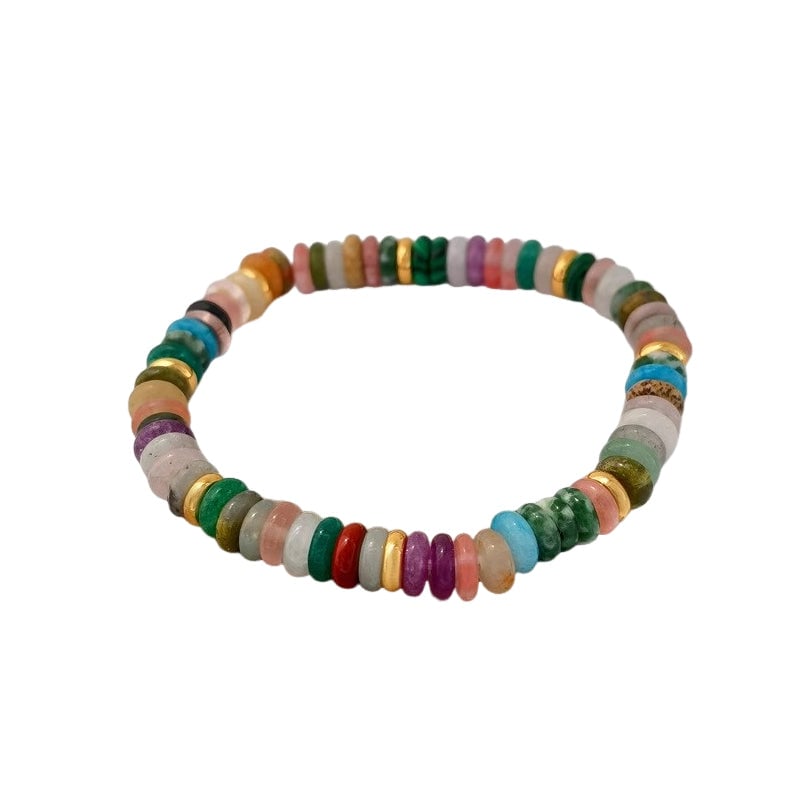 Frisbee Natural Beaded Necklace