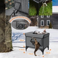 Sakerplus Premium Heated Cat House