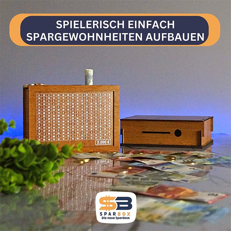 💶Sparschwein aus Holz mit Zähler