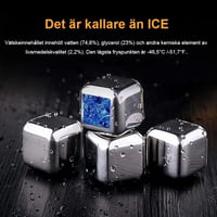 Återvinningsbara dryck kylkuber