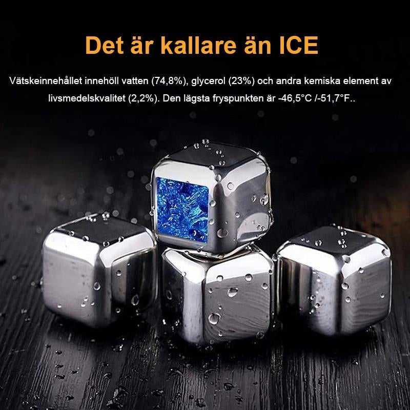 Återvinningsbara dryck kylkuber