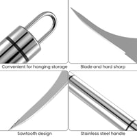 Stainless Steel Shrimp Whisker Peeler Tool