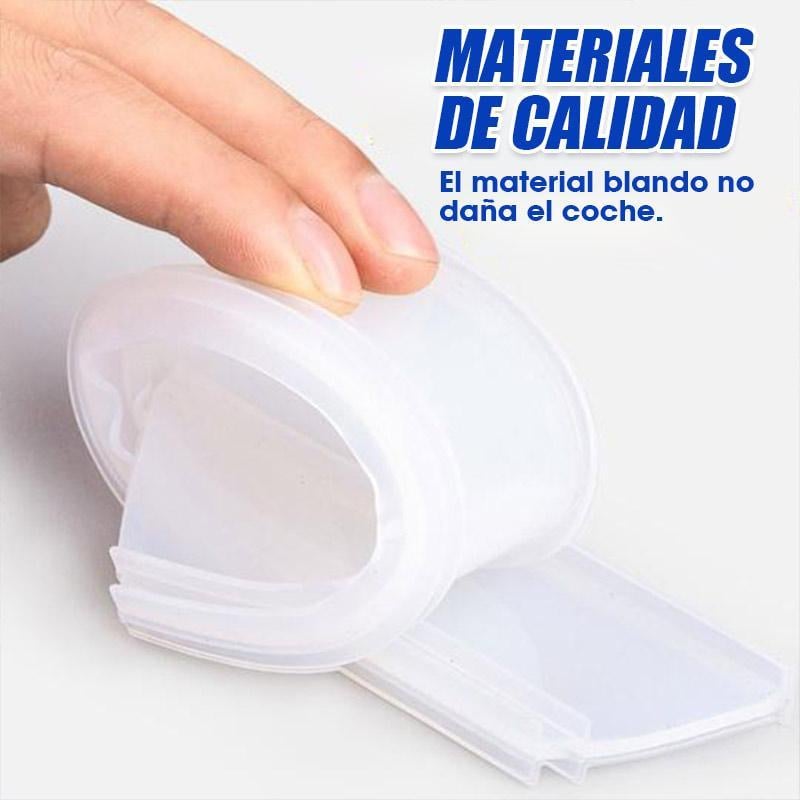 Limpieza de las hojas de la escobilla de goma